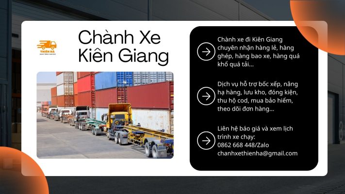 Chành Xe Kiên Giang Uy Tín, Giao Hàng Nhanh 24h✅