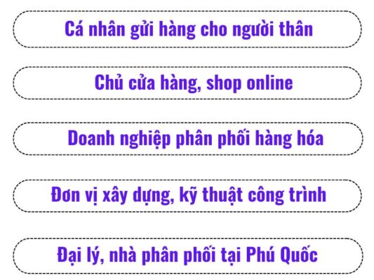 Khách hàng sử dụng chành xe chuyển hàng Cần Thơ Phú Quốc