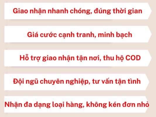Ưu điểm của chành xe chuyển hàng Cần Thơ Đồng Tháp