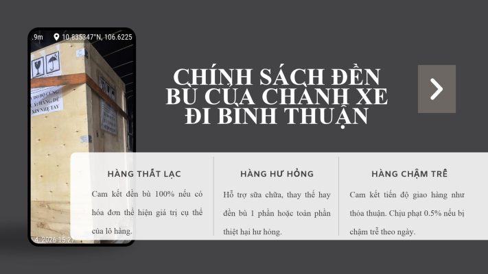 Chính Sách Đền Bù Của Chành Xe Đi Bình Thuận