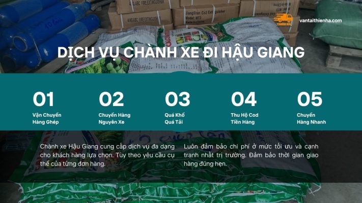 Dịch Vụ Của Chành Xe Hậu Giang