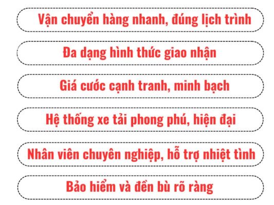Ưu điểm nổi bật của chành xe chuyển hàng Cần Thơ Dĩ An