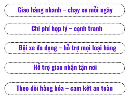 Ưu điểm của chành xe chuyển hàng Cần Thơ Long Khánh