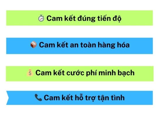 Những cam kết của chành xe chuyển hàng Cần Thơ Hoa Lư