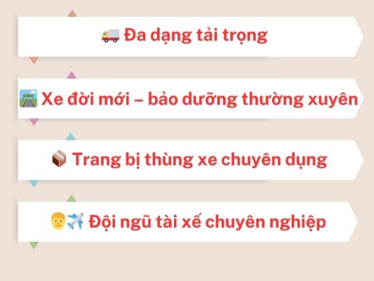 Đội xe tải của chành xe chuyển hàng Cần Thơ Từ Sơn