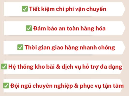 Lợi ích khi sử dụng chành xe chuyển hàng Cần Thơ Tuyên Quang