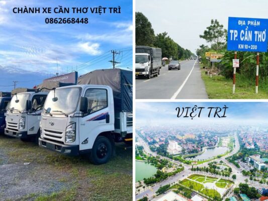 Chành xe chuyển hàng Cần Thơ Việt Trì