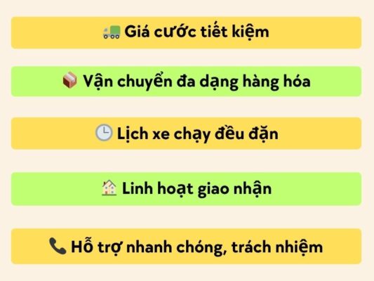 Lợi thế của chành xe chuyển hàng Đà Nẵng Ngã Bảy