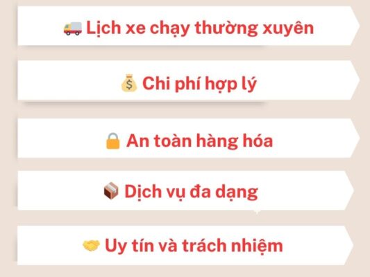 Những lý do nên chọn chuyển hàng Đà Nẵng Tiền Giang