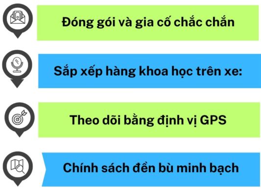Cách chành xe chuyển hàng Đà Nẵng Sa Đéc đảm bảo an toàn