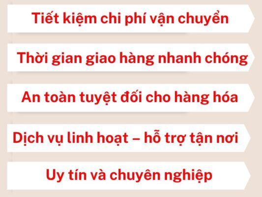 Lợi ích khi sử dụng chành xe chuyển hàng Đà Nẵng Vũng Tàu