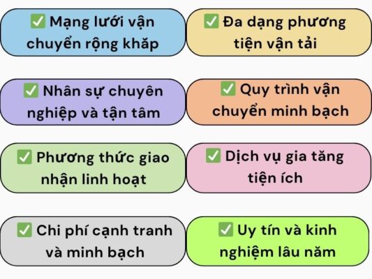 Những lợi thế của chành xe chuyển hàng Đà Nẵng Đồng Tháp