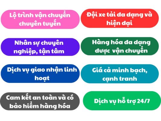 Ưu điểm của chành xe chuyển hàng Đà Nẵng Phú Quốc