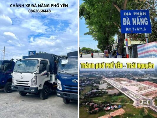 Chành xe chuyển hàng Đà Nẵng Phổ Yên