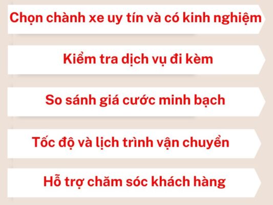 Cách chọn chành xe chuyển hàng Tây Ninh Cần Thơ tốt nhất