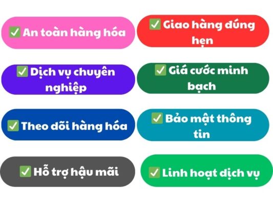 Các cam kết của chành xe chuyển hàng Tây Ninh Vĩnh Long