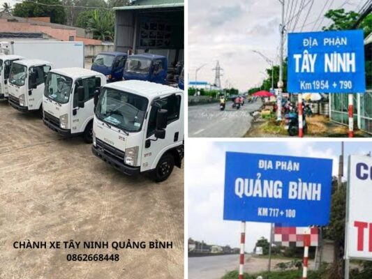 Chành xe chuyển hàng Tây Ninh Quảng Bình