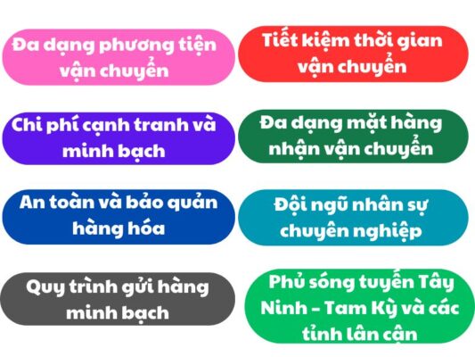 Lợi thế của chành xe chuyển hàng Tây Ninh Tam Kỳ