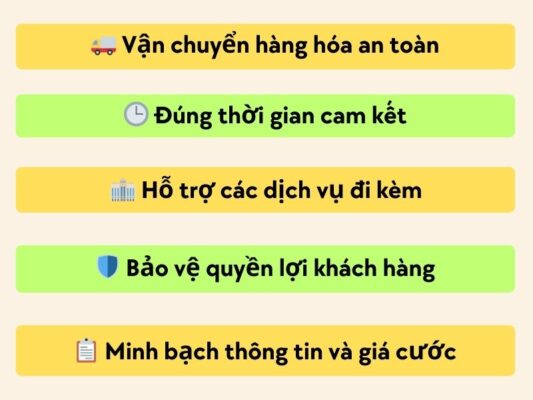 Nhiệm vụ của chành xe chuyển hàng Tây Ninh Thủ Đức