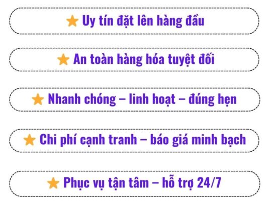 Tiêu chí hoạt động của chành xe chuyển hàng Tây Ninh Sa Đéc