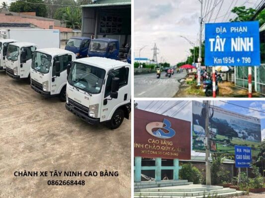 Chành xe chuyển hàng Tây Ninh Cao Bằng