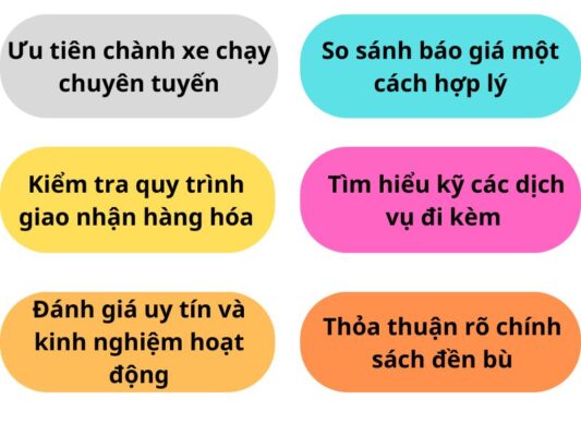 Kinh nghiệm chọn chành xe chuyển hàng Vũng Tàu Đắk Nông
