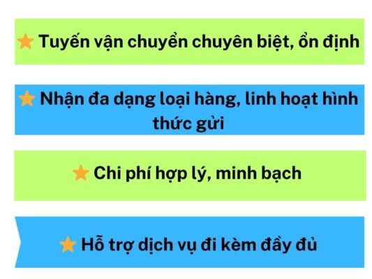 Nguyên do nên chọn chành xe chuyển hàng Vũng Tàu Đắk Lắk
