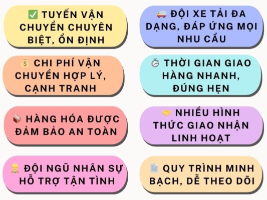 Tại sao chọn chành xe chuyển hàng Vũng Tàu Bảo Lộc