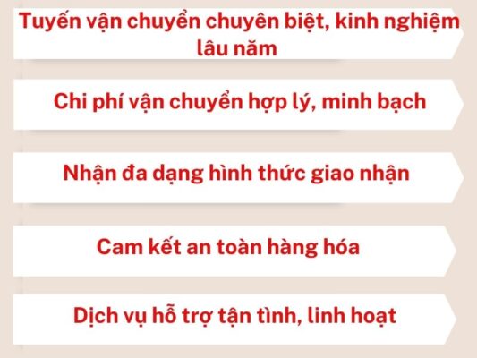Tại sao chọn chành xe chuyển hàng Vũng Tàu Ngã Bảy