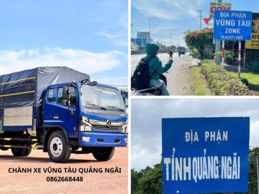 Chành xe chuyển hàng Vũng Tàu Quảng Ngãi
