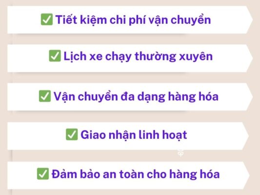 Lợi ích sử dụng chành xe chuyển hàng Vũng Tàu Tuyên Quang