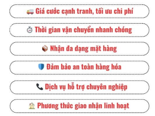 Lý do chọn chành xe chuyển hàng Vũng Tàu Cam Ranh