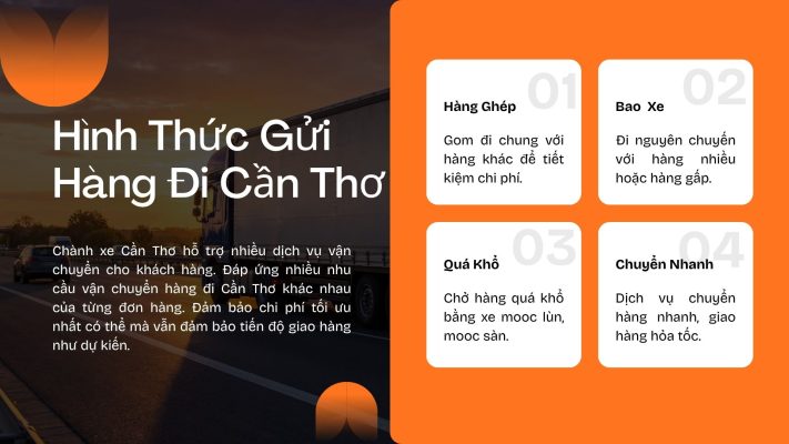Hình Thức Gửi Hàng Đi Cần Thơ