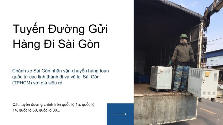 Tuyến Đường Gửi Hàng Đi Sài Gòn